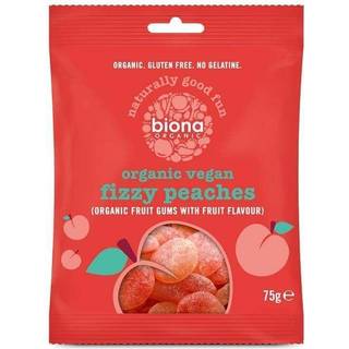 Biona Organic Vingummi Syrlige Ferskner. Økologisk - 75 g.