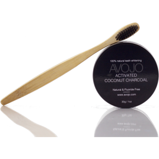 Avojo Activated Coconut Charcoal (30g) + Gratis Tandbørste