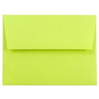 Jampapir A2 Farvet invitation Konvolutter - 4 3/8 X 5 3/4 - Ultra Lime Green - 50/Pack