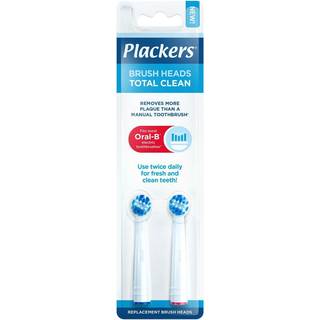 Plackers Børstehoveder til Oral-B Total Clean 2 stk.