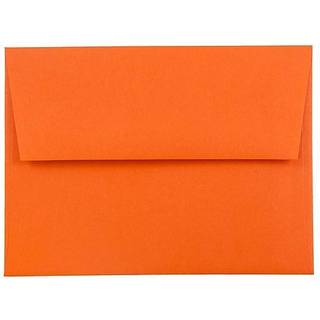Jampapir A2 Farvede invitation Konvolutter - 4 3/8 x 5 3/4 - Orange genanvendt - 50/pakke