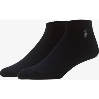 Polo Ralph Lauren m?nds klassiske sportslige solskeder 6 par pakke - polstret bomuldskomfort sort 6-12.5