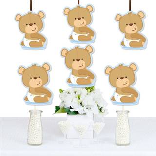 Big Dot of Happiness Baby Boy Teddy Bear - Dekorationer DIY Baby Shower Party Essentials - S?t p? 20