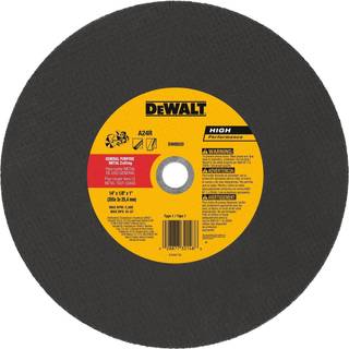 Dewalt DW8020 Metal Port Saw Cut-Off Wheel 14-tommer x 1/8-tommer x 1-tommer