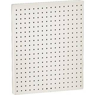 Azar viser 771620 -WHT Plastic Pegboard til Wall Organization - Garage Tool Organizer Wall Mount (pakke med 2) - 1 -sidet holdbar v?gpanelarrang?