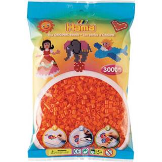 Hama Midi, perler, 3.000 stk., orange (04) [Levering: 1-2 dage]