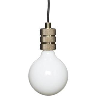 Pendel messing rillet E27 - 2