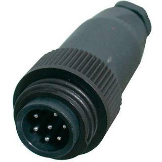 Ledningsstik Philippi, 4-polet han, 50 V, 16 A, passer til kabel 2.5 mm², sort