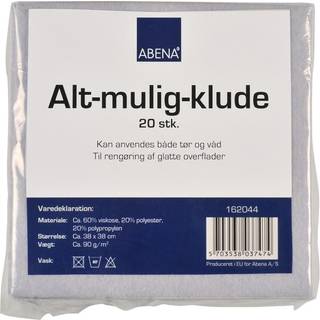 Abena  Alt Mulig Klude 38x38cm Blå/gul/rosa ✓ På lager - klar til levering og afhentning