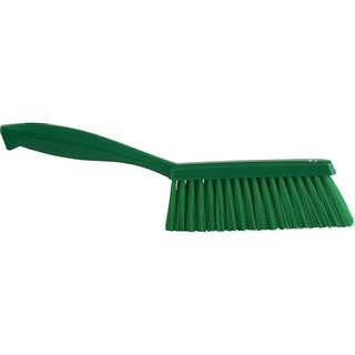 Vikan 45872 Bench Reng?ringsb?rste Polypropylen/polyester Soft Bristle Dustpan Brush & Sweper med h?ndtag 14-tommer gr?n