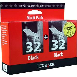 80D2956 LEXMARK 32 INK CARTRIDGE BLACK 2-PACK FOR HOME COPIER PLUS
