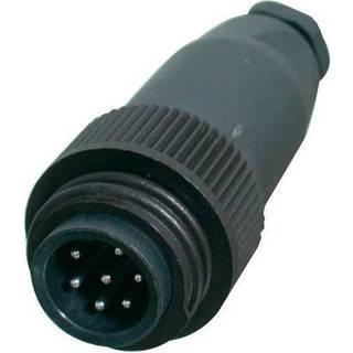 Ledningsstik Philippi, 7-polet han, 50 V, 16 A, passer til kabel 1.5 mm², sort