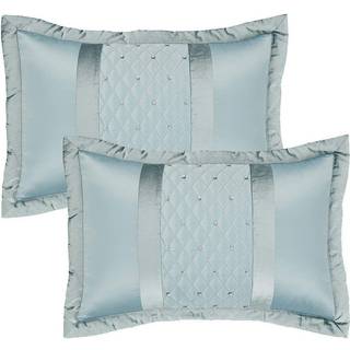 Catherine Lansfield Catherine Lansfield Set of 2 Blue Sequin Cluster 100% Cotton Pillowcases