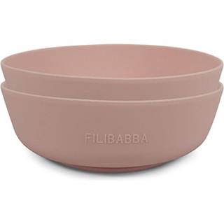 Filibabba Silikone Skål Rose (2 stk)