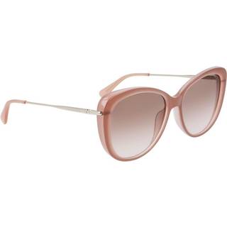 LONGCHAMP Kvinde LO674S 279 Solbriller Plast Nøgen Brun Cat Eye Normal Skygge - Nøgen