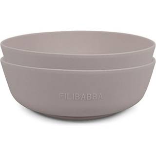 Filibabba Silikone Skål Warm Grey (2 stk)