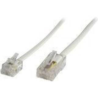 MICROCONNECT RJ12-RJ45 3M M/M White