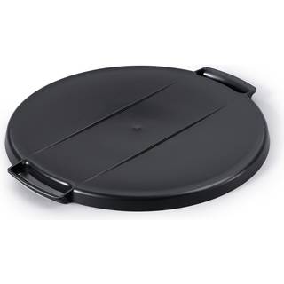 Durabin Rund "Fladt" Låg, 40 L, Sort