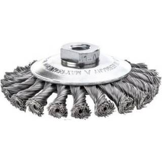 LESSMANN Tallerkenbørste stål/snoet Ø100 x M14 mm (471257)