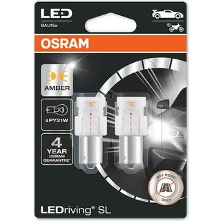 Osram LED Pære Gul PY21W (2 stk.)