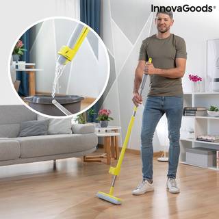 InnovaGoods 2-i-1 Gulvmoppe m. Selvvridende Svamp