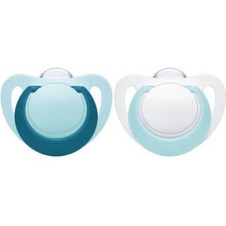 NUK Sut Genius Silicone S1 Turquoise/White 2-pak