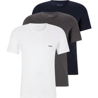 BOSS BLACK 3-Pack Crew Neck T-Shirt Grey/White/Navy