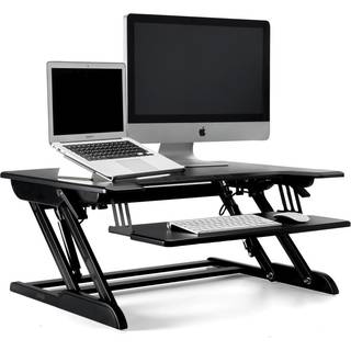 WERGON - Winston - Justerbar Ergonomisk hæve/sænke møbel til bord/arbejdsplads - Sort