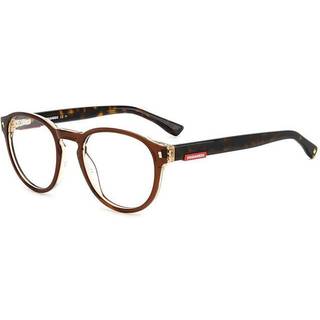 Dsquared2 D2 0049 I7Q 51 Briller Mænd Brun - Transparent Brown Beige - 51mm