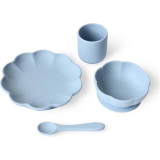 Jack o Juno Little Poppy børneservice 4 dele Pale blue