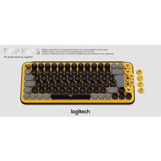 Logitech POP Keys - keyboard - QWERTZ - Swiss - blast - Tastatur - Schweizisk - Gul