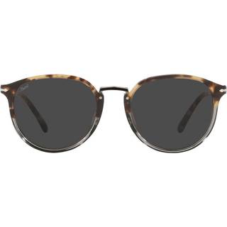 Persol Mand PO3210S 1130B1 Solbriller Plast Fantasi Grå Rund