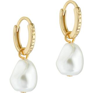 Ted Baker Periaa Gold Pearly Huggies - Gold