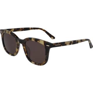 Calvin Klein Unisex CK20538S 244 Solbriller Acetat Havana Brun Firkantet