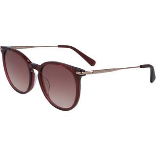 LONGCHAMP Kvinde LO646S 611 Solbriller Acetat Rød Rød Rund Normal Skygge