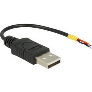 DeLOCK Cable USB 2.0 Type-A male > 2 x open wires power 10 cm