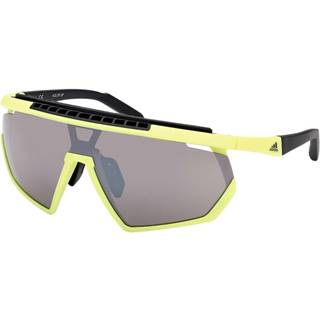 Adidas Sport Mand SP0029-H 40C Solbriller Injiceret Gul uigennemsigtig Grå Maske Normal Spejl