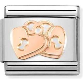 Nomination Rose Gold Padlocks Heart Charm