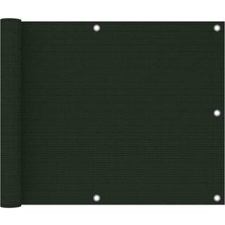 Altanafskærmning Hdpe Mørkegrøn - 75 x 500 cm