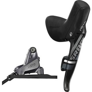 Skivebremse med bremse-/gearskifter SRAM Force 22 HRD flat mount foran 2 gear sort