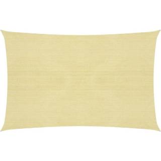 Solsejl 2X2,5 M 160 G/M² Hdpe Beige - 2.5 x 3.5 m