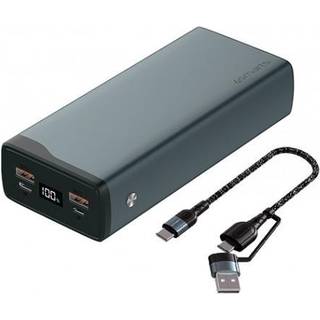 4Smarts VoltHub Pro 26.800 mAh powerbank, 22.5W USB-C PD og QC 3.0, Gunmetal