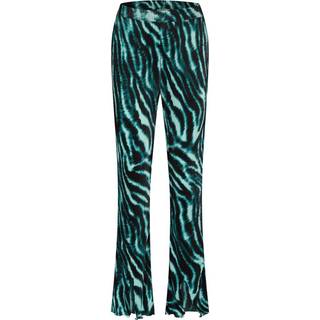 PleataBZSlit bukser - Teal Green
