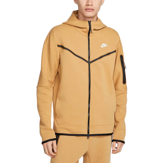 Sweatshirt med hætte Nike M NSW TCH FLC HOODIE FZ WR cu4489-722 Størrelse S