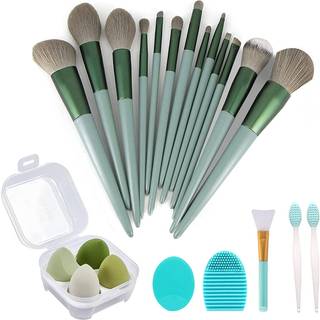 Koccido Makeup Brushes 22 Pcs Makeup Kit Foundation Brush Eyeshadow Brush Make Up Brushes Set (Green 22 Piece Set)