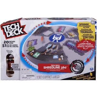 Tech Deck Shredline 360 motoriseret skatepark - X-Connect Creator, tilpasningsbar drejerampe med eksklusivt fingerboard (Fra 6 år)