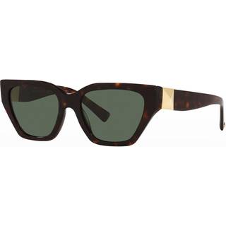 Valentino Kvinde VA4110 500271 Outlet solbriller Plast Havana Grøn Geometrisk Normal