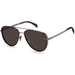 David Beckham DB 7068/G/S Asian Fit CVW/IR 58 Solbriller Mænd Brun - Dark Ruthenium Brown - 58mm