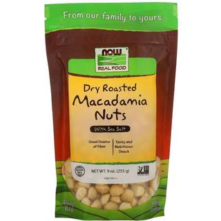 NOW Foods Macadamia-nødder, tørret ristede og saltede