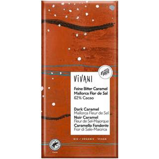 Vivani Mørk Karamel M. Mallorca Salt Økologisk - 80 g